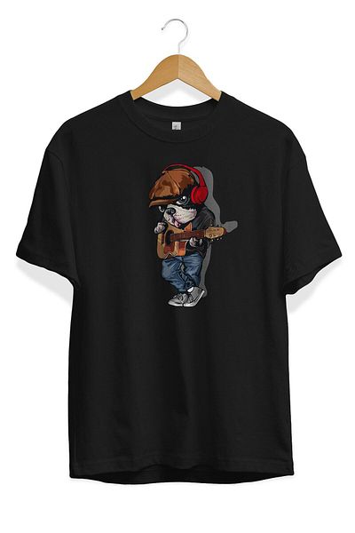 Pisa Art Ανδρικό γυναικείο μπλουζάκι Unisex Serenat Yapan Cool Bulldog Visual