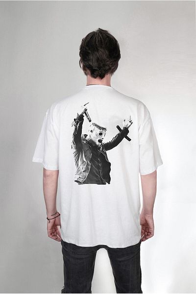 Pisa Art Μπλουζάκι Corey Taylor Slipknot ειδικής σχεδίασης εμπρός-πίσω με στάμπα μεγάλου μεγέθους (unisex)