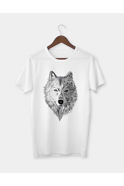 Pisa Art Μπλουζάκι με στάμπα Wolf
