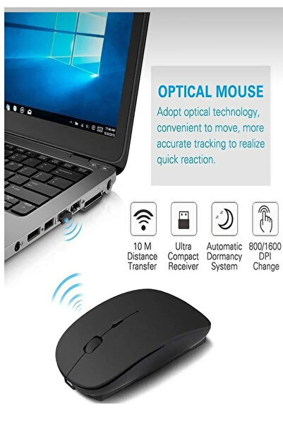 Everest Grup Mouse Bluetooth Wireless Şarjlı Fare 2.4g mouse