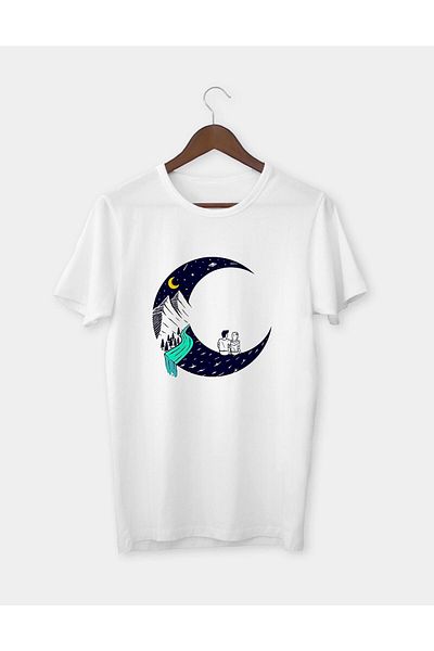 Pisa Art Μπλουζάκι με στάμπα Moon