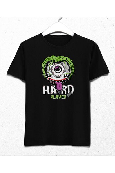 Pisa Art Ανδρικό μαύρο μπλουζάκι Hard Player Player