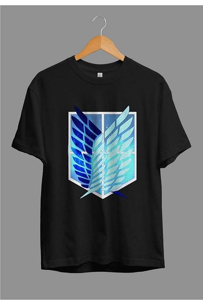 Pisa Art Μπλουζάκι με στάμπα με σχέδιο Oversize Attack On Titan