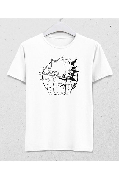 Pisa Art Ανδρικό λευκό μπλουζάκι Bakugo We Go