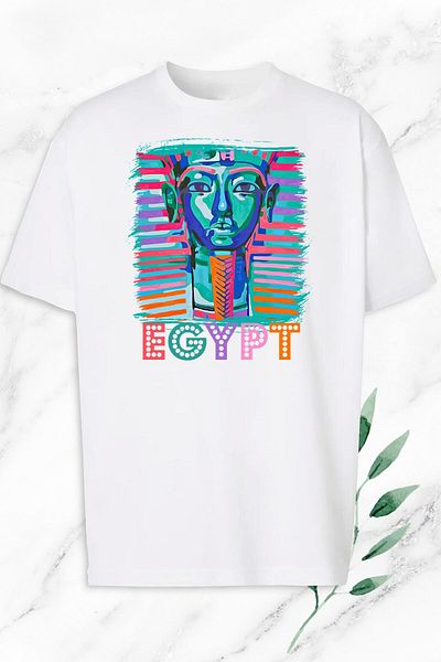 Pisa Art Υπερμεγέθη αρχαία Αίγυπτος Αιγύπτιος Φαραώ με στάμπα λευκό μπλουζάκι