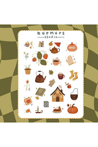 Nurmurs estetik sticker - 4 Laptop Tablet Telefon Planner - Ajanda - Bullet J...