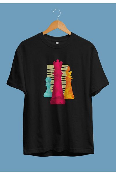 Pisa Art Μπλουζάκι με τυπωμένο σχέδιο Unisex Chess Play Stone