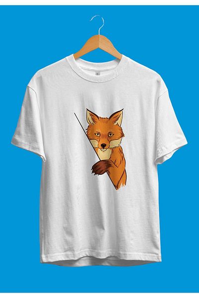 Pisa Art Μπλουζάκι Unisex με σχέδιο με θέμα την υπερμεγέθη Fox