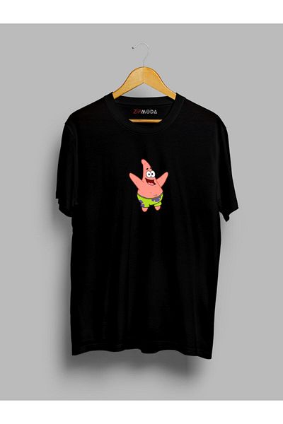 Pisa Art Μπλουζάκι με στάμπα με σχέδιο Patrick Star Oversize