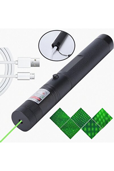 HASUBA Yeşil -Pilli Anahtar Emniyetli Yeşil Lazer Pointer Yüksek Güçlü Lazer ...