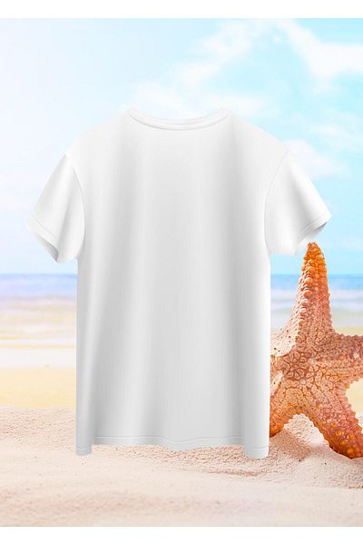 Pisa Art Sunset Crea-tshirt - Crew Neck, Ανδρικό T-shirt με στάμπα στη φούστα