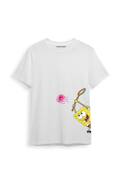 Pisa Art - Μπλουζάκι Unisex Oversize New Season Printed με Sponge Bob