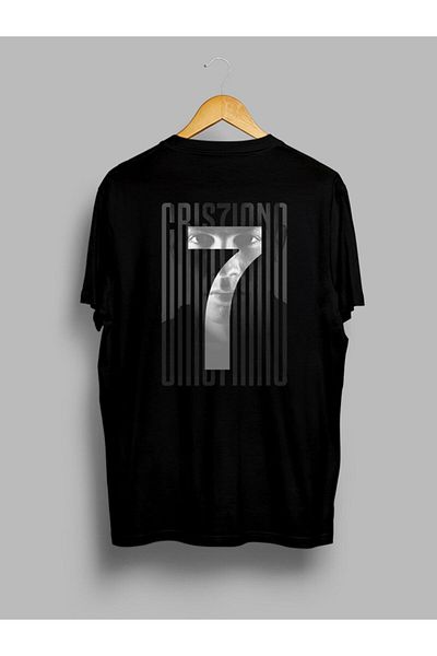 Pisa Art Υπερμεγέθη μπλουζάκι Cr7 Cristiano Ronaldo με στάμπα μπροστά και πίσω