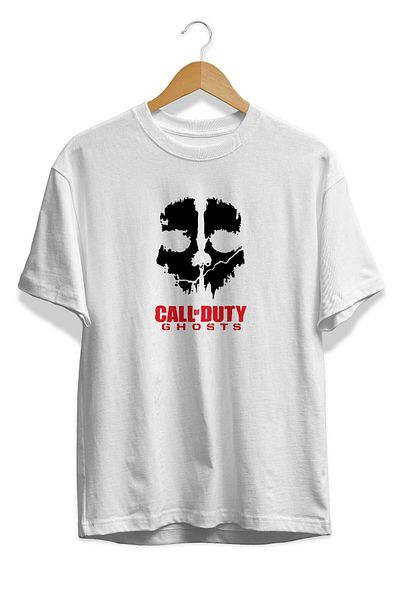 Pisa Art Call-duty -guosts Visual Λευκό Unisex Ανδρικό T-Shirt