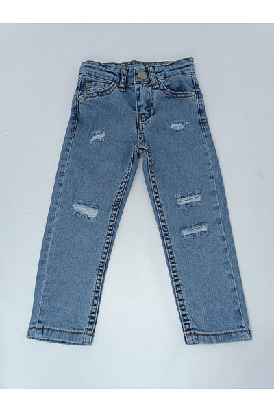 JABBER jeans boy ripped detail light blue
