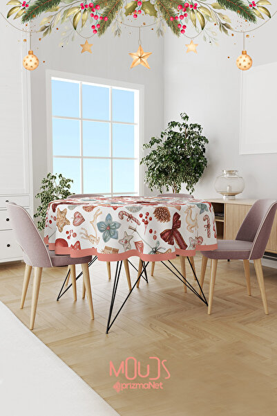 Moud's Retro Nova godina Sa deznom Okruglo Antilop Bezbrižno Stolnjak