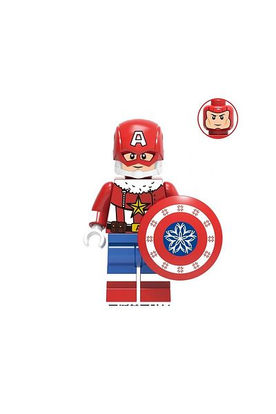 myminitoys شخصيات عيد الميلاد المجيد شخصية صغيرة كابتن أمريكا ستيف روجرز A-153
