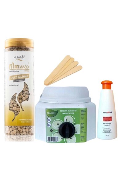 Arcade Filmwax Boncuklu Sir El Ağda 400 Gr Gold Gilding Altın Yıldız Ağda Isı...