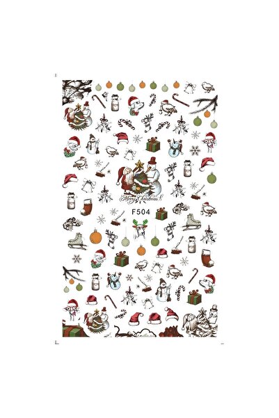 Venalisa Tırnak Yılbaşı Sticker Tırnak Süsleme Nail Art F504