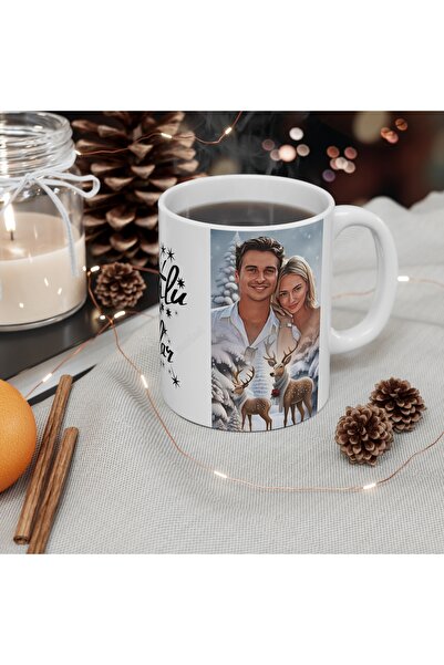 sıradışıhediyem kişiye özel resimli yeni yıl mutlu yıllar yılbaşı kupa bardak