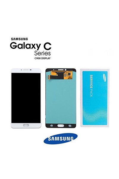 Samsung Galaxy C9 Pro Uyumlu Lcd Ekran Dokunmatik Beyaz Servis Gh97-19624a
