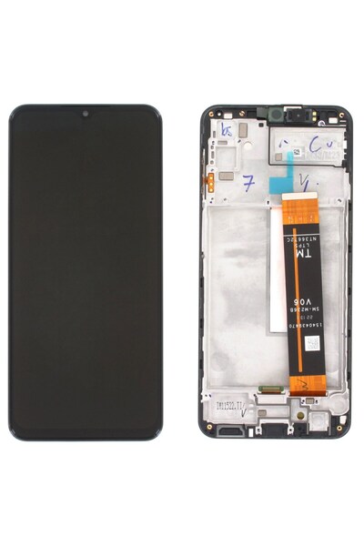 Samsung Galaxy M23 M236 Uyumlu Lcd Ekran Dokunmatik Siyah Servis Çıtalı Gh82-...