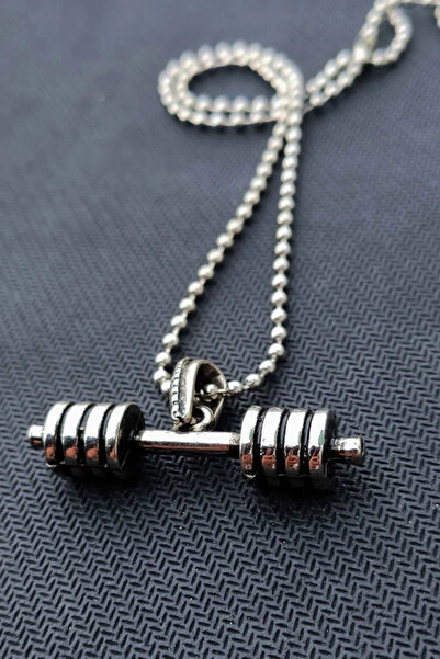 The Collection Halter Başlıklı Sporcu Gümüş Kaplama Kolye