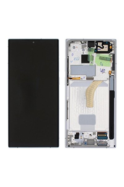 Samsung Galaxy S22 Ultra S908 Uyumlu Lcd Ekran Dokunmatik Beyaz Servis