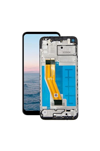 Samsung Galaxy M11 M115 Uyumlu Lcd Ekran Dokunmatik Siyah Servis Çıtalı Gh81-...