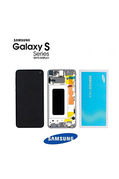 Samsung Galaxy S10 G973 Uyumlu Lcd Ekran Dokunmatik Beyaz Servis GH82-18835B
