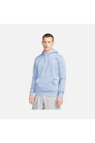 Nike Sportswear Club Fleece Pullover Hoodie Mavi Erkek Sweatshirt