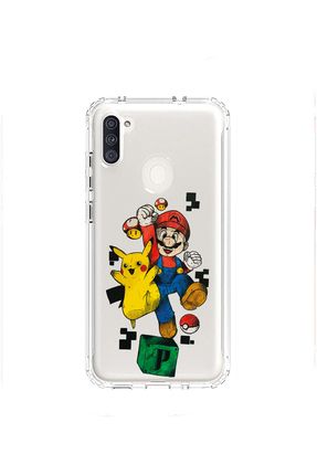 Merwish Samsung Galaxy A11 ve M11 Uyumlu effaf Mario Desenli Silikon K l f Kapak Fiyat Yorumlar Trendyol
