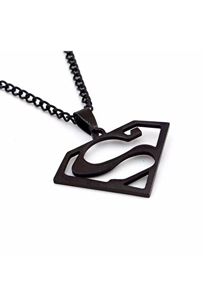 The Collection Süperman Siyah Kolye