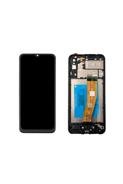 Samsung Galaxy A04e A042 Uyumlu Lcd Ekran Dokunmatik Siyah Servis Çıtalı