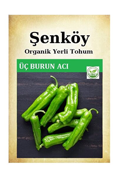 Şenköy Yerli Acı Üçburun Köy Biber Tohumu Doğal Ata Tohum Pakette 10 gr 2500 ...