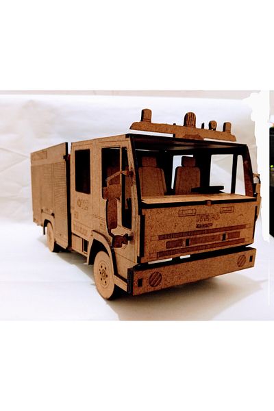 TLR hobi FIRE CAR WOODEN MODEL