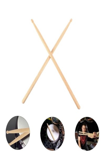 Hyd Ceviz Ağacından Baget Davul Bateri ve Ahşap Ritim Çubuğu 30 cm 1 Çift