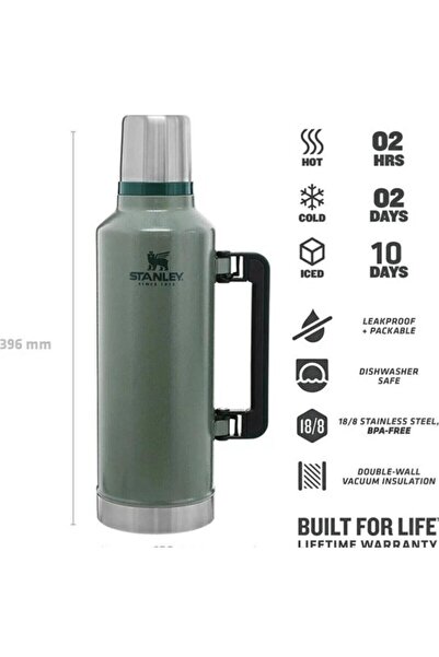 Stanley Klasik Vakumlu 2.3 L Yeşil Termos
