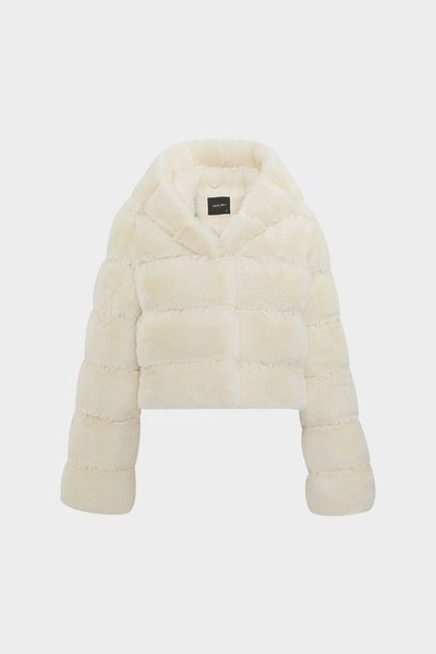 Açelya Okcu Premium Hooded Women's Rex Faux Fur Jacket