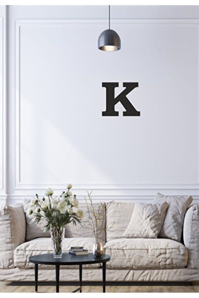 softclass K Harfi - Tamamlanabilir Duvar Yazısı - Isim Yazmak Için Lazer Kesi...