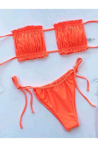 nuriçgiyim Gathered bikini set