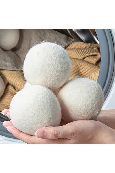 Flor De Lis 6 Pieces Organic Wool Dryer Balls Including Odor - Fragrance for Dryer