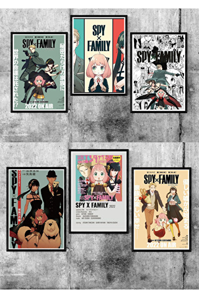 animeandyourworld Spy x family Poster 6 adet A4 boyutu 21*30 cm kuşe kağıt po...
