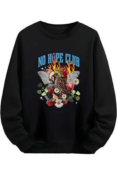 MAGORS No Hype Club - Μαύρο φούτερ Unisex