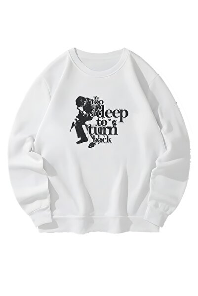 MAGORS занадто глибоко, щоб повернути назад Дизайнерська унісекс біла толстовка