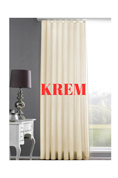 DENAS STORE Saten Güneşlik Perde 1, Kalite Krem