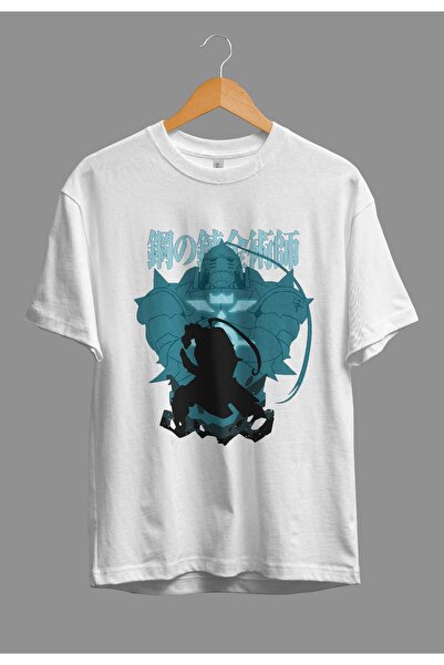 FULL TOLERANCE Μπλουζάκι με στάμπα χαρακτήρων Anime Oversize Fullmetal Alchem...