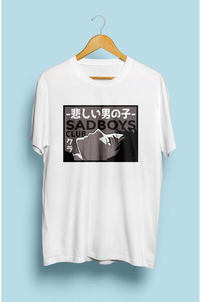 FULL TOLERANCE Τυπωμένο μπλουζάκι με σχέδιο Anime Sad Boys Club