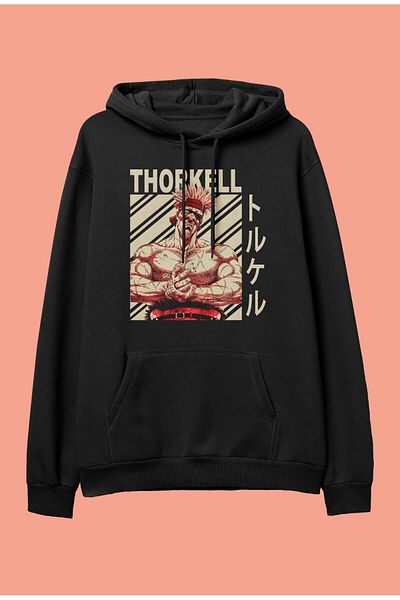 FULL TOLERANCE Oversize Vinland Saga Thorkell Special Design Anime Hooded Sweatshirt Hoodie