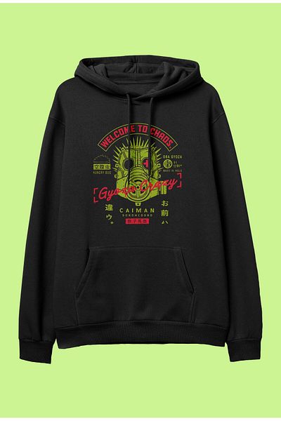 FULL TOLERANCE Oversize Dorohedoro Kaiman Mask Design special Anime Hanorac cu glugă